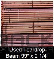 Beams For Sale: Used Teardrop Beams 99" x 2.25" In Missouri - image 1