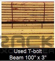 Beams For Sale: Used T-bolt Beam 100" x 3", Yellow, 1 5/8" step In Missouri - image 1